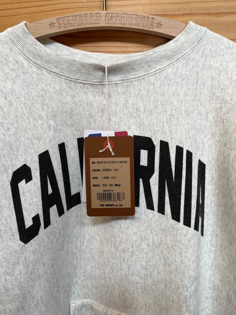 スタンダードカリフォルニアChampionR.W Crew Sweat グレーL