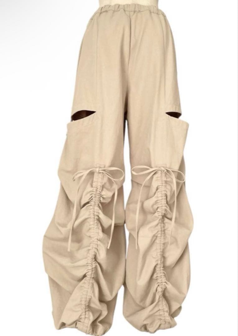 fiction tokyo サイドカットボリュームパンツ