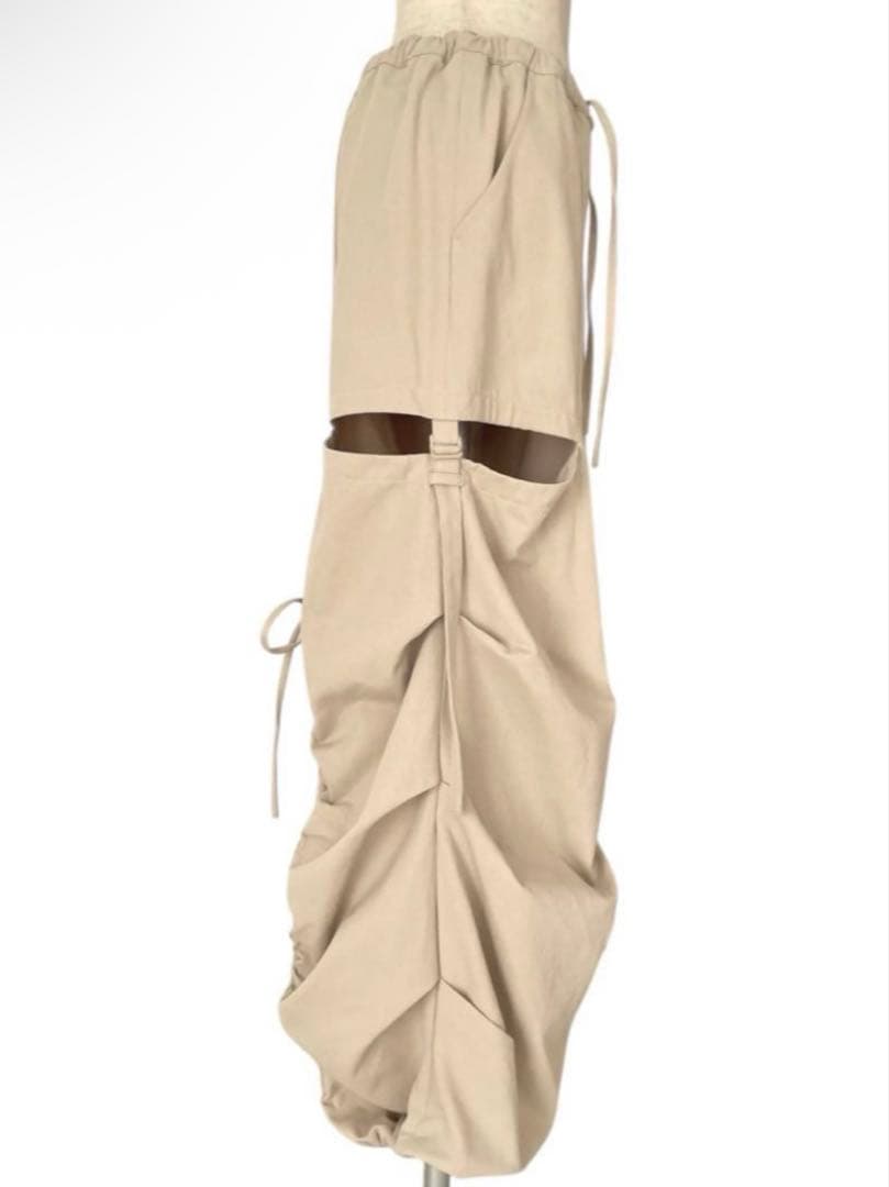 fiction tokyo サイドカットボリュームパンツ