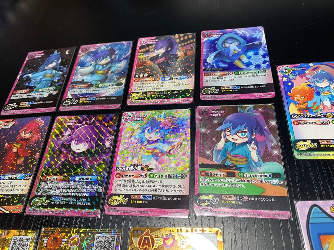 妖怪ウォッチ　カード　ふぶき姫　百鬼姫　椿姫