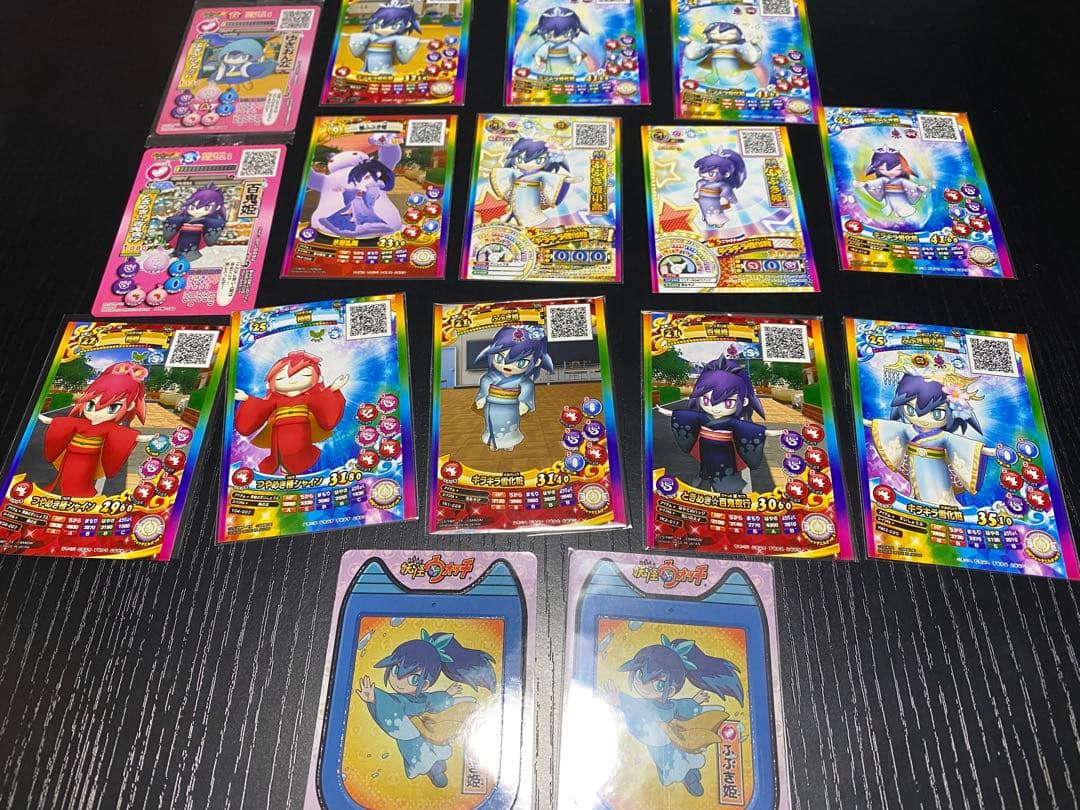 妖怪ウォッチ　カード　ふぶき姫　百鬼姫　椿姫