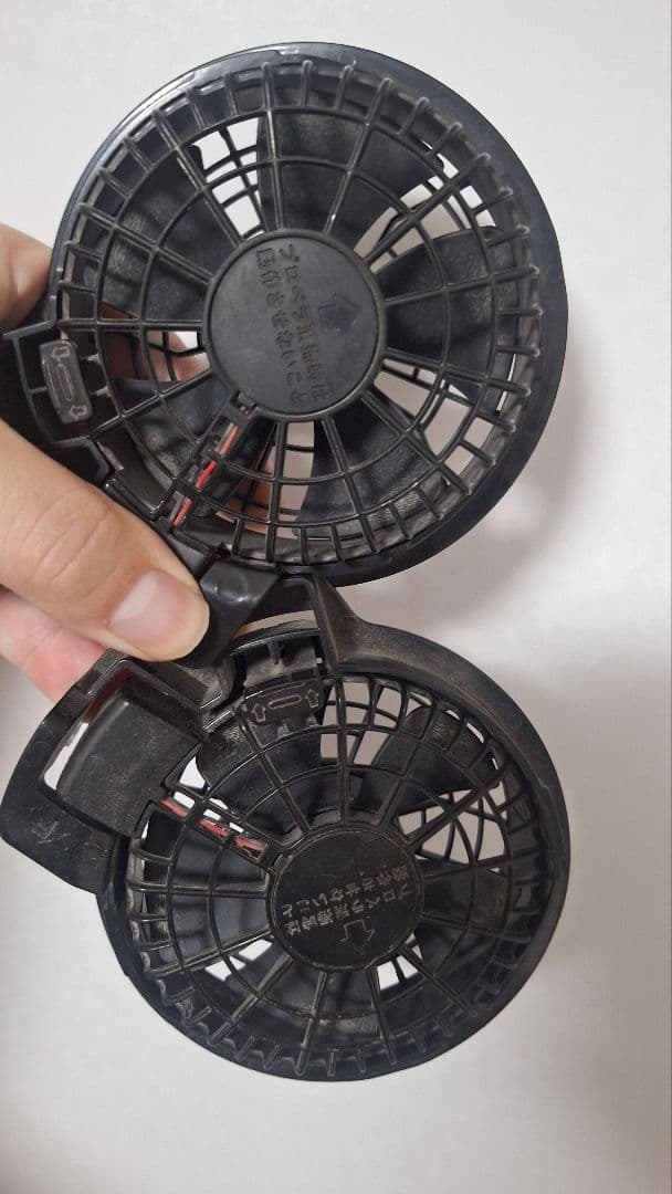 風神24V 空調ファン 2個セット ブラック