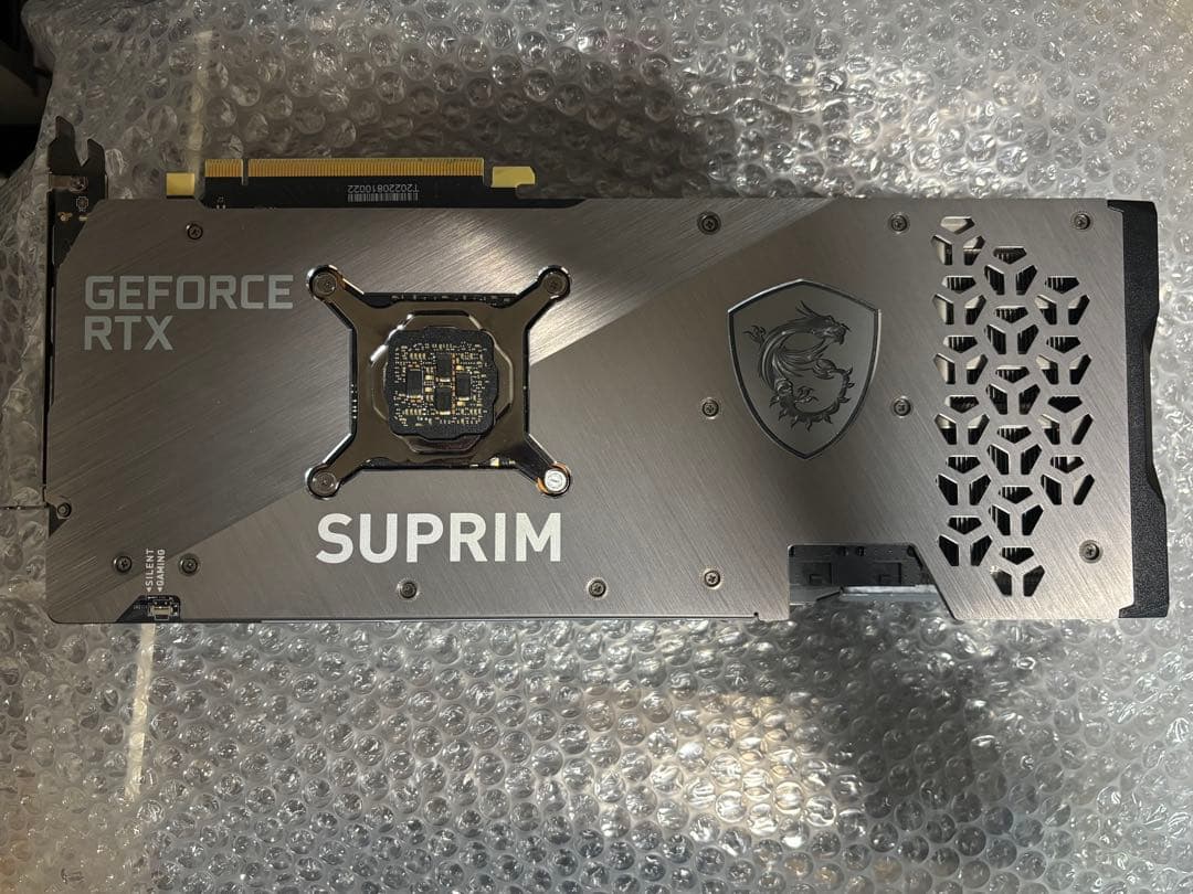 MSI GeForce RTX 3070ti SUPRIM 動作確認済み
