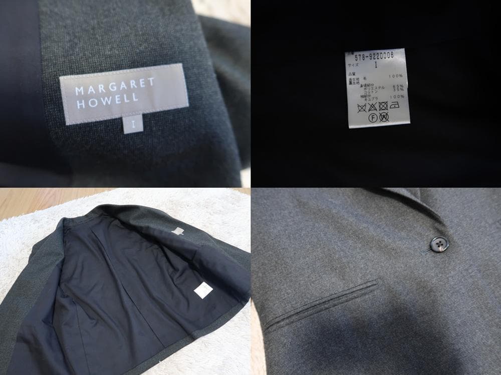 未使用■マーガレットハウエル■ウール100％　テーラードジャケット■sizeI
