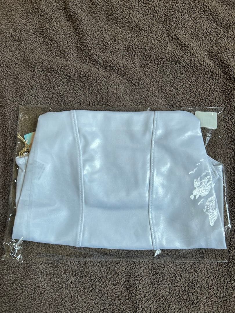 【最安値】パルフェット ３Dフィットレトロスクール水着　ホワイト