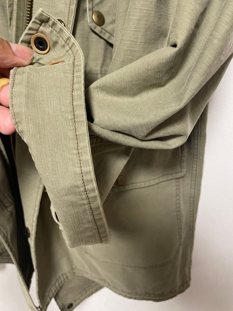 【RRL】レザーヨーク サティーン パーカー M