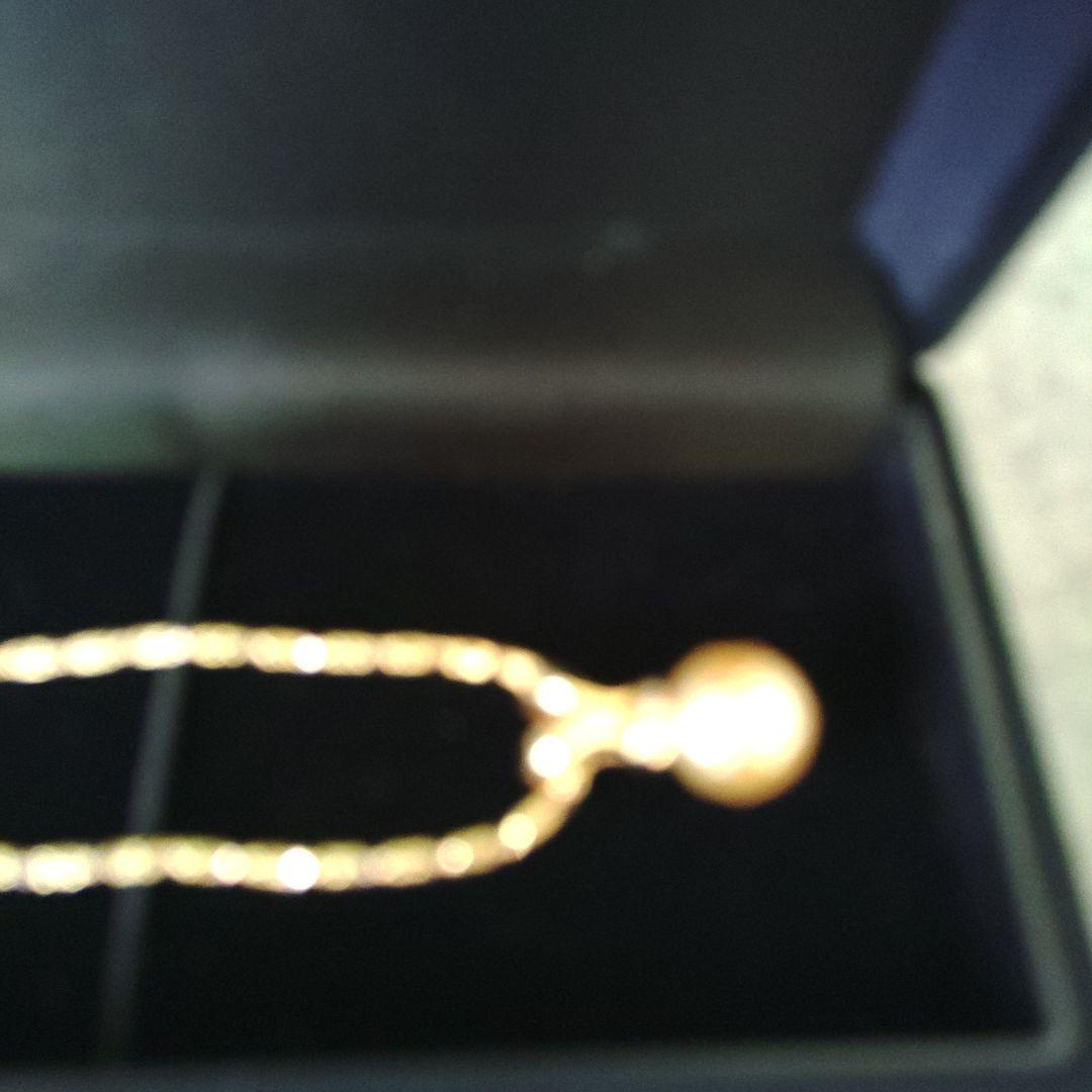 9・75グラム⭐K18ダイヤ真珠ネックレス60万の品☆ゴールドパール⭐