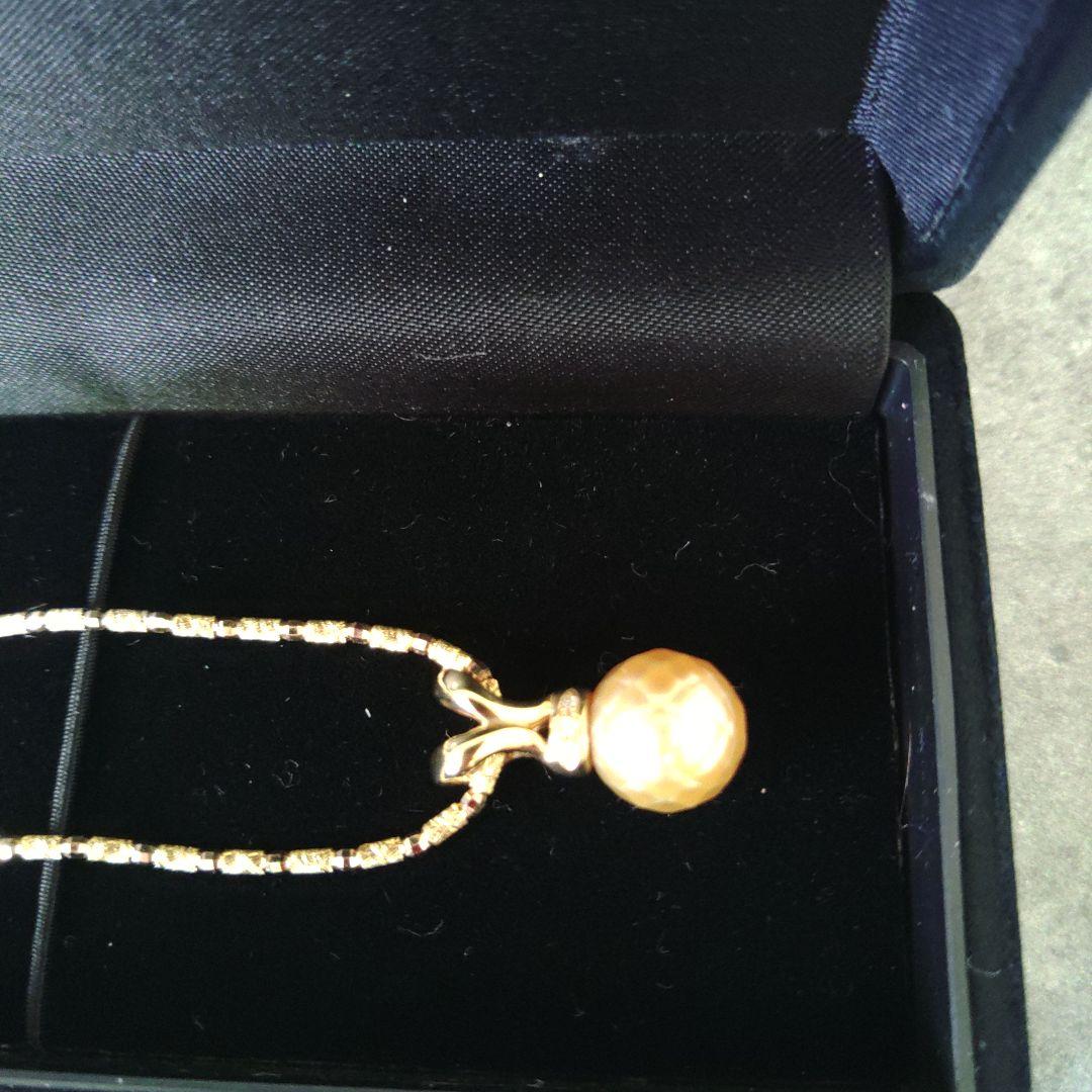 9・75グラム⭐K18ダイヤ真珠ネックレス60万の品☆ゴールドパール⭐