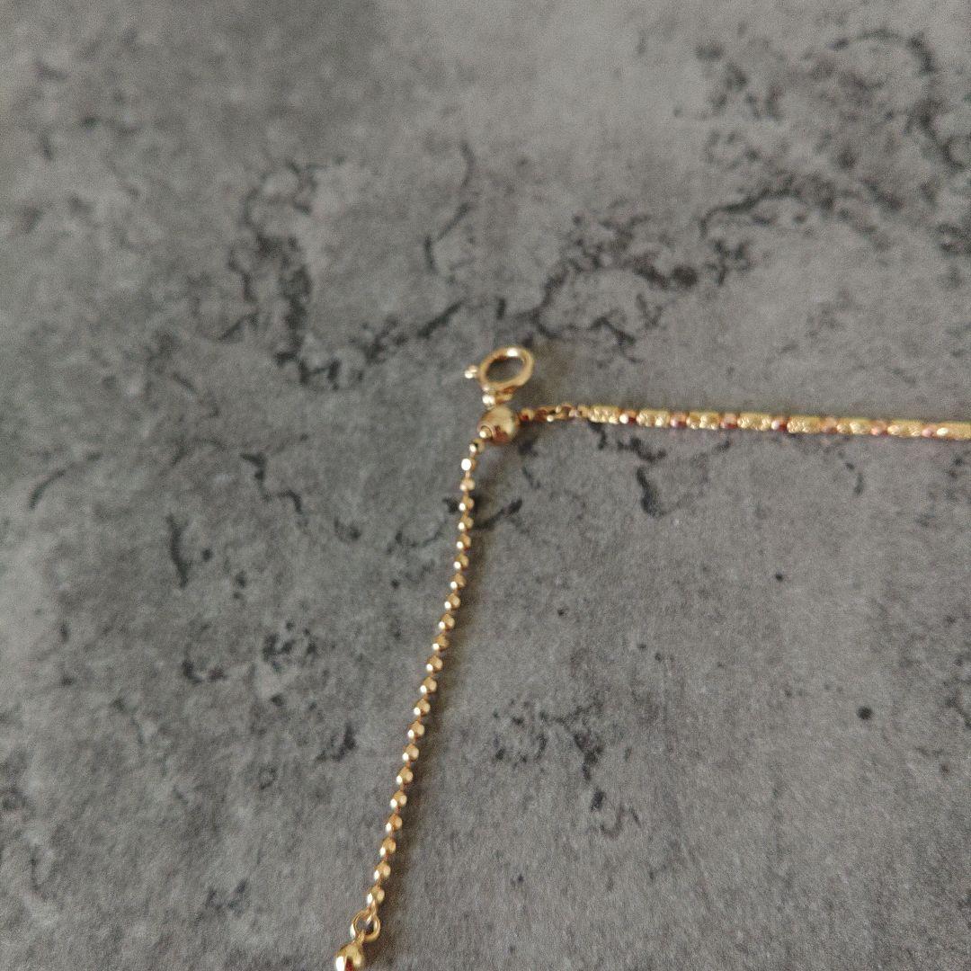 9・75グラム⭐K18ダイヤ真珠ネックレス60万の品☆ゴールドパール⭐