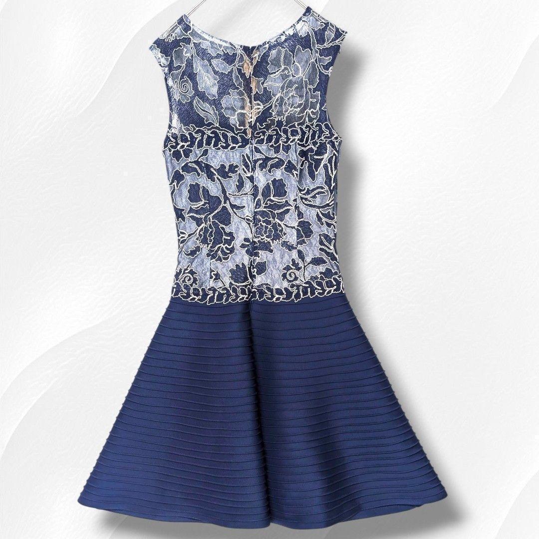 な*ち様 TADASHI SHOJI　ピンタックレースカクテルドレス　オケージョ