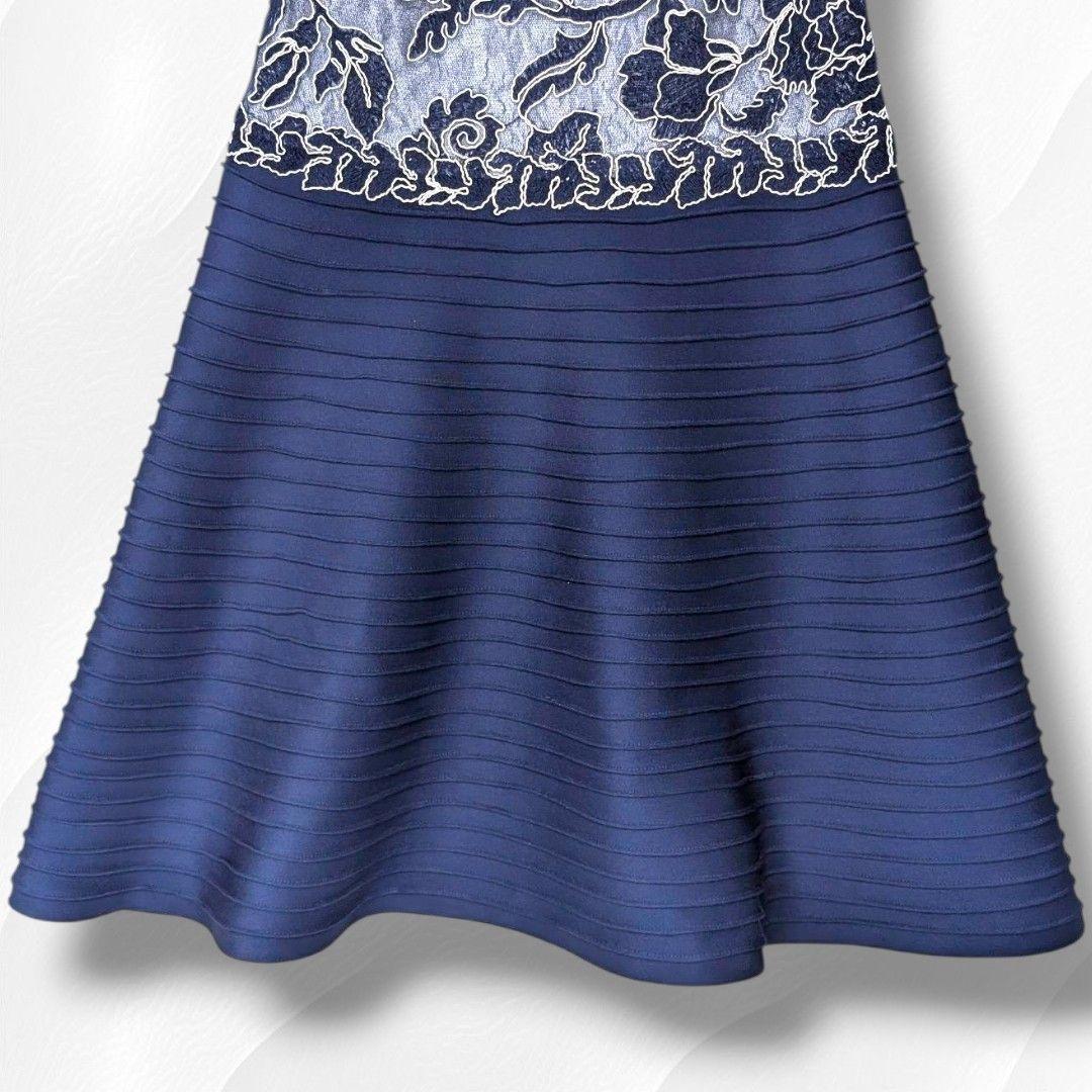 な*ち様 TADASHI SHOJI　ピンタックレースカクテルドレス　オケージョ