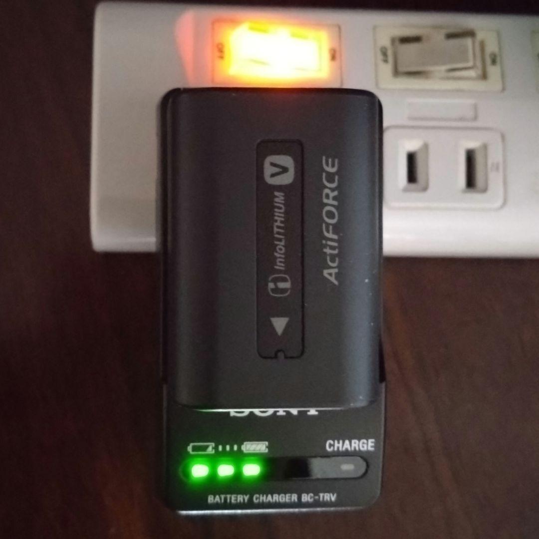 【未使用品】SONY バッテリー&充電器 HDビデオカメラレコーダー用