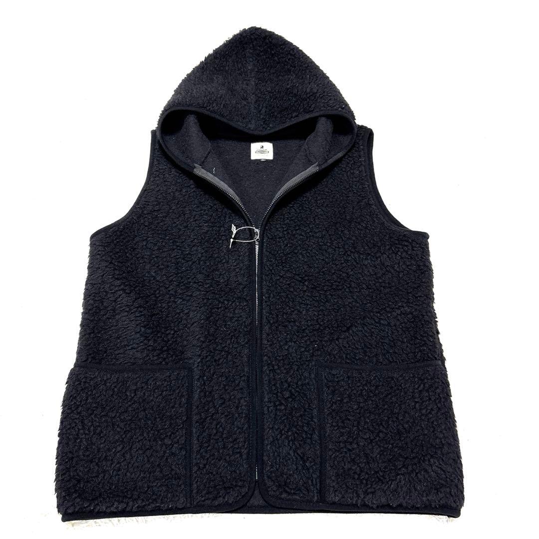 美品 ゴールドブレーカー ボア ベスト フード 2XL 黒 ポーランド製