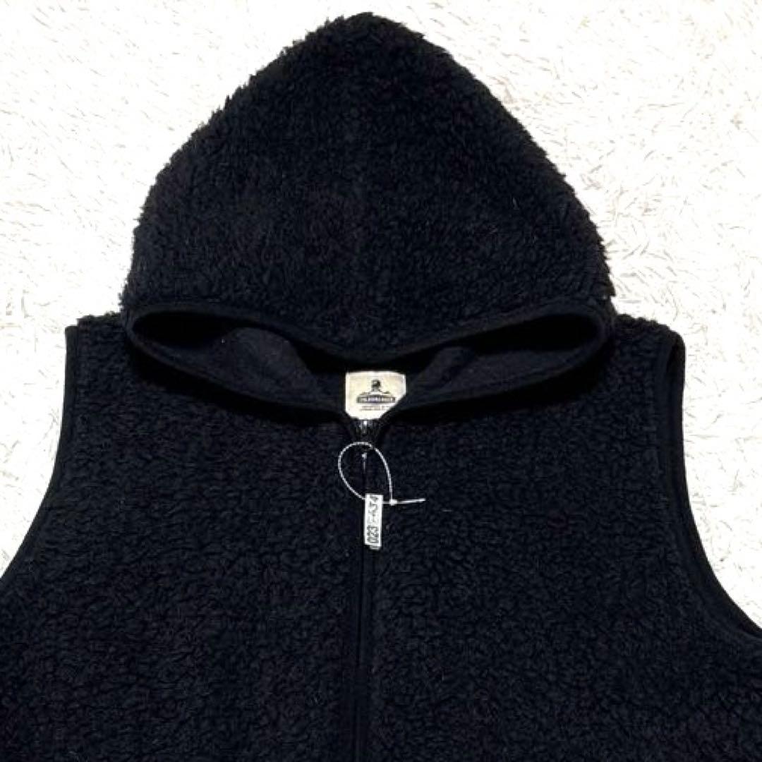 美品 ゴールドブレーカー ボア ベスト フード 2XL 黒 ポーランド製