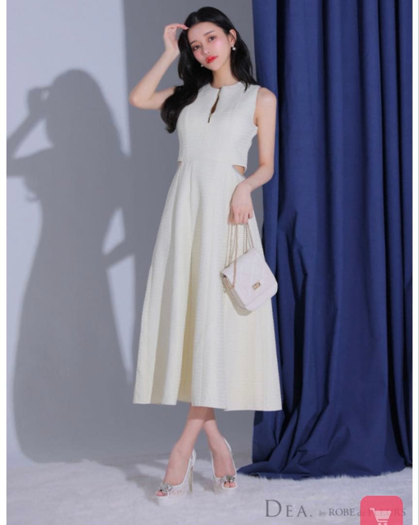 ROBE de FLEURS アイボリーロングドレス