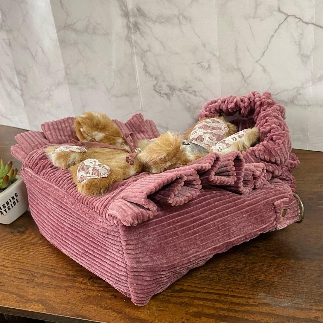 m*e様 コヤンイサムチョン【フリルバッグ】 トートバッグ 猫ちゃんバッグ