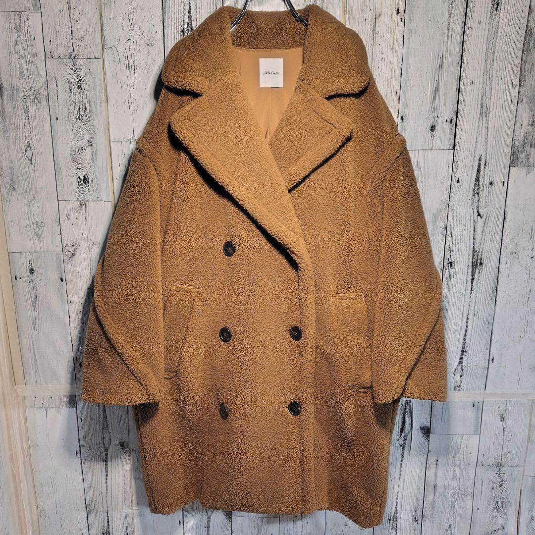 Mila Owen オーバーサイズボアコート キャメル 0サイズ　袖タグなし