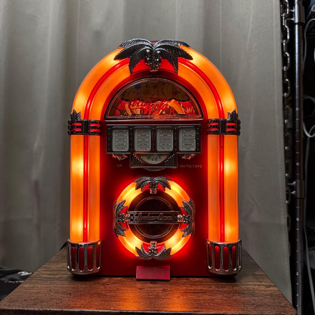 2001年製 juke box ジュークボックス コカコーラロゴ ラジカセ