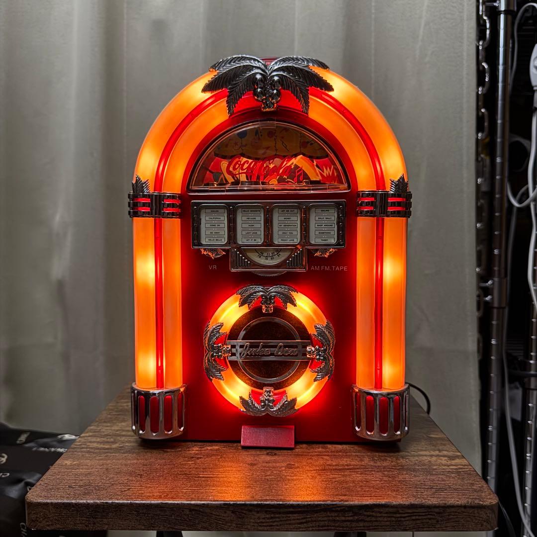 2001年製 juke box ジュークボックス コカコーラロゴ ラジカセ