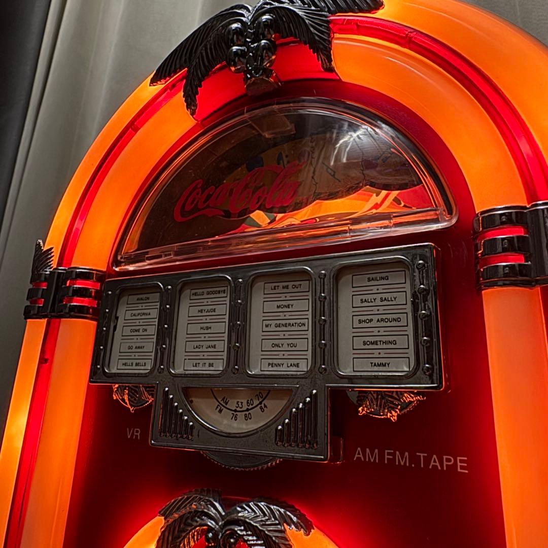 2001年製 juke box ジュークボックス コカコーラロゴ ラジカセ