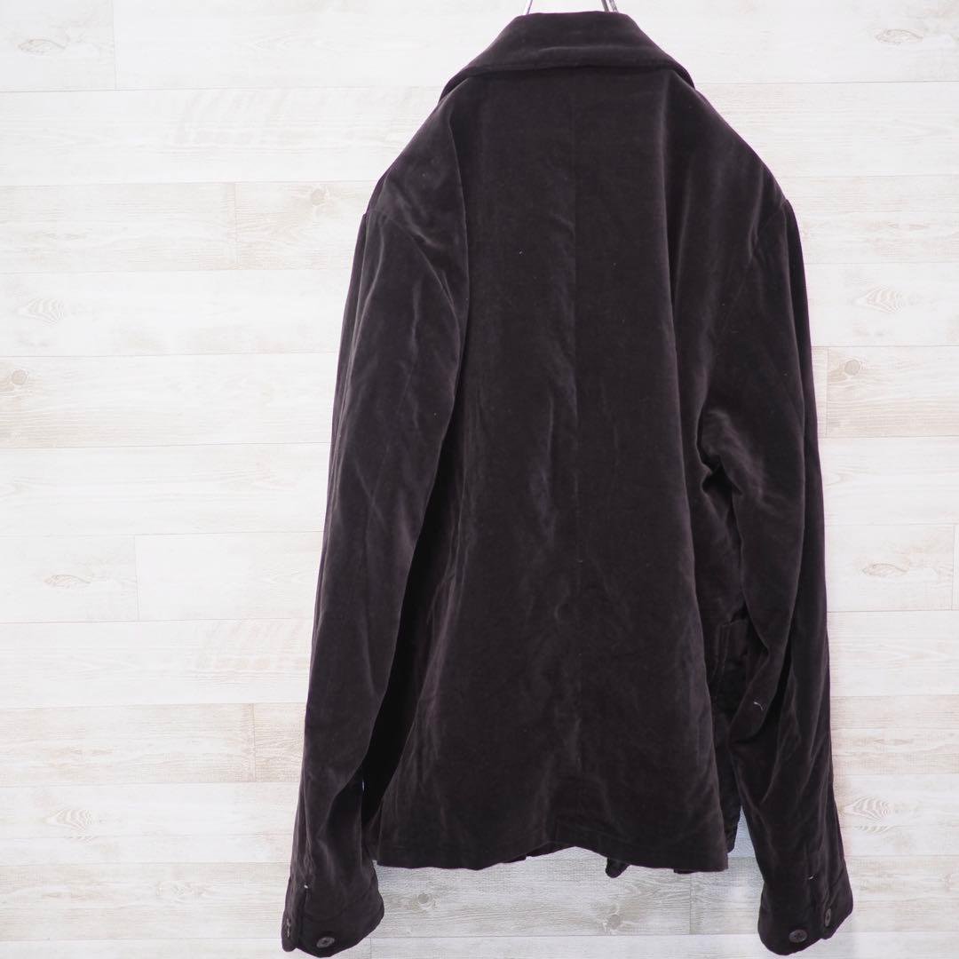 YAECA WRITE 14AW ベロアダブルジャケット-D.Brown/M