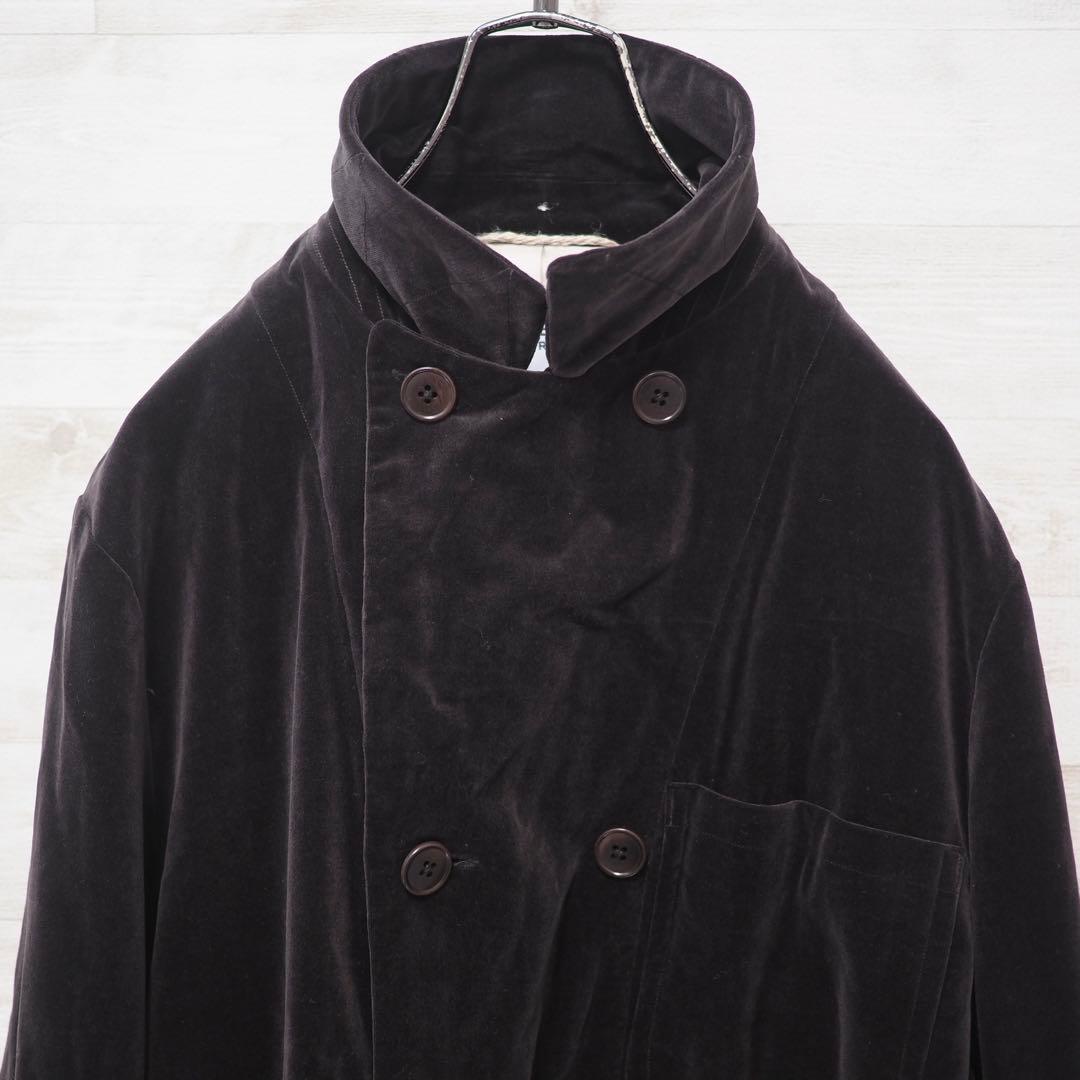 YAECA WRITE 14AW ベロアダブルジャケット-D.Brown/M