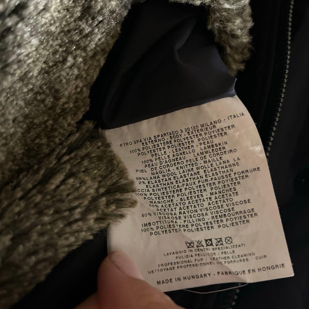 ETRO(エトロ)⭐︎メンズ　キルティングコート