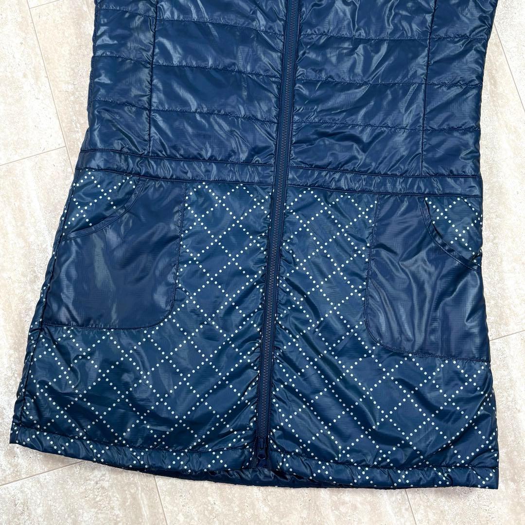 【ティゴラ】ナイロンワンピース　3Lサイズ　ブルー　フルジップ　ダブルジップ