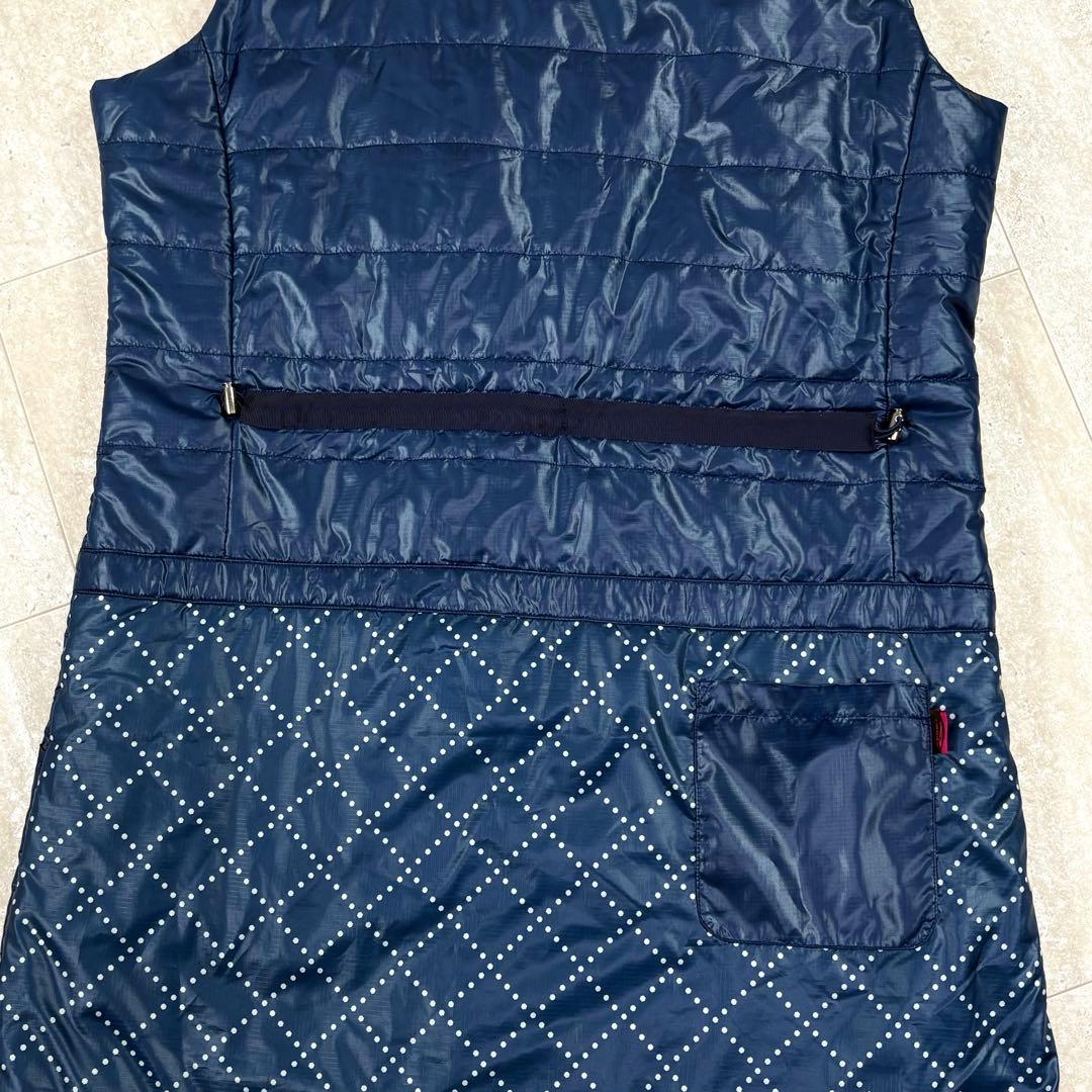 【ティゴラ】ナイロンワンピース　3Lサイズ　ブルー　フルジップ　ダブルジップ