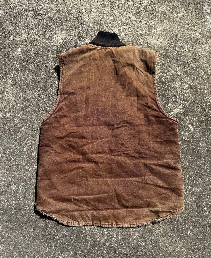 【激レア】90s USA製Carhartt カーハート ダックベスト フェード