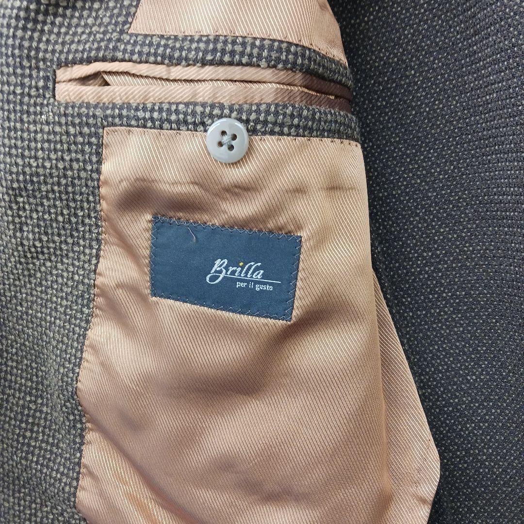 ブリッラ Brilla ジャケット テーラードジャケット ブラウン メンズ