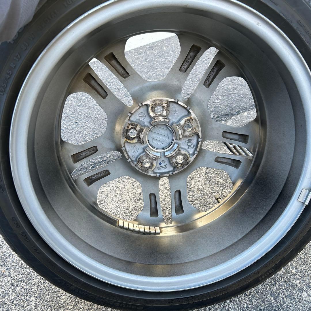 【ガリ傷無し1本売り】スイフトスポーツ 純正タイヤ&ホイール