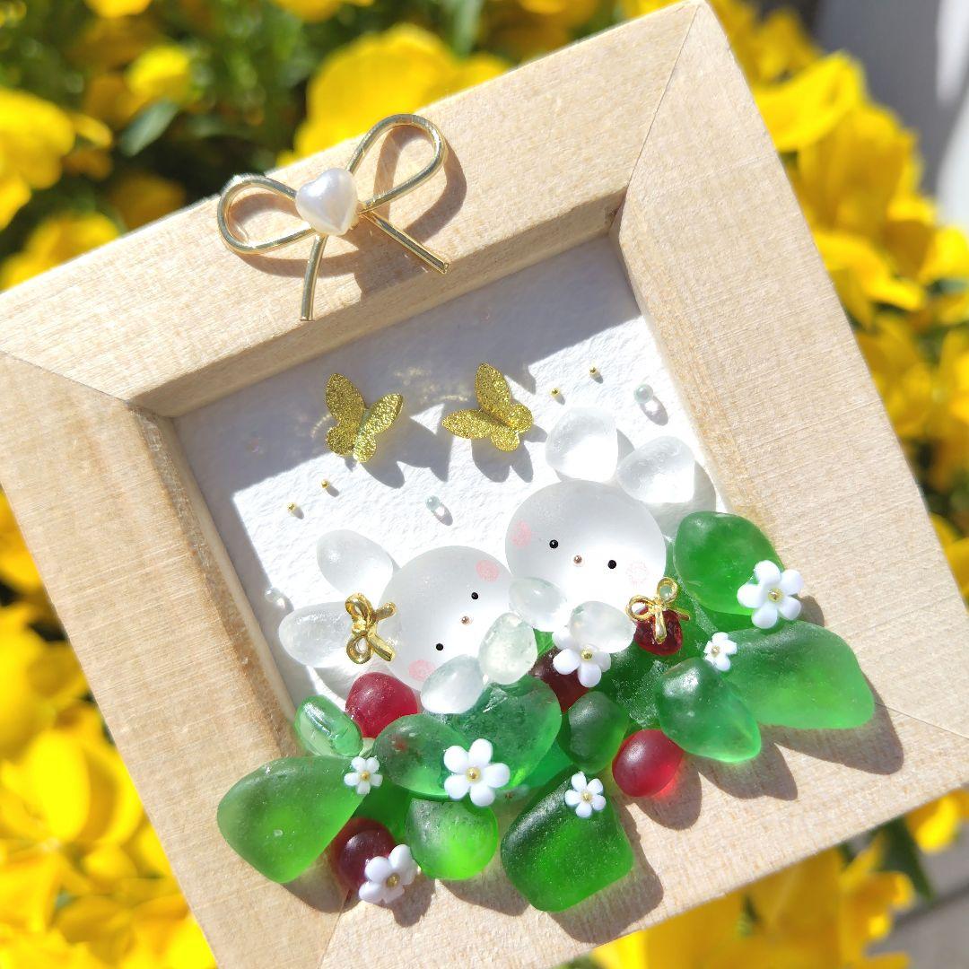 シーグラスアート『 雨の詩 』他5点