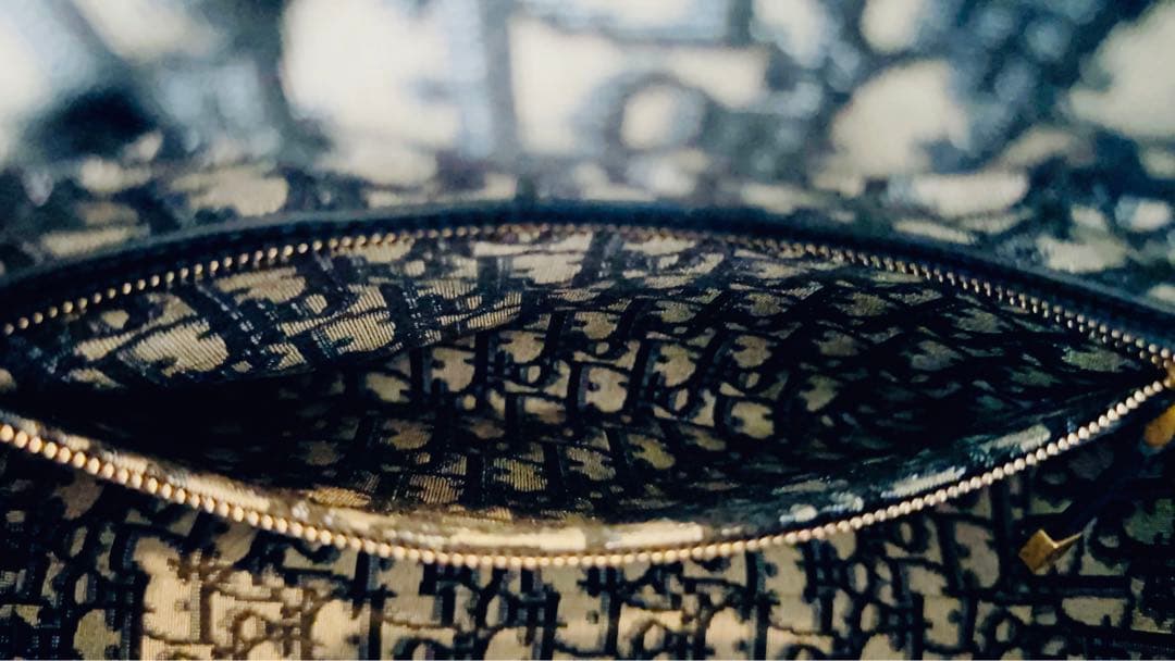 DIOR ディオール　ウィッカー　バスケットバッグ　オブリーク　カゴバッグ　大