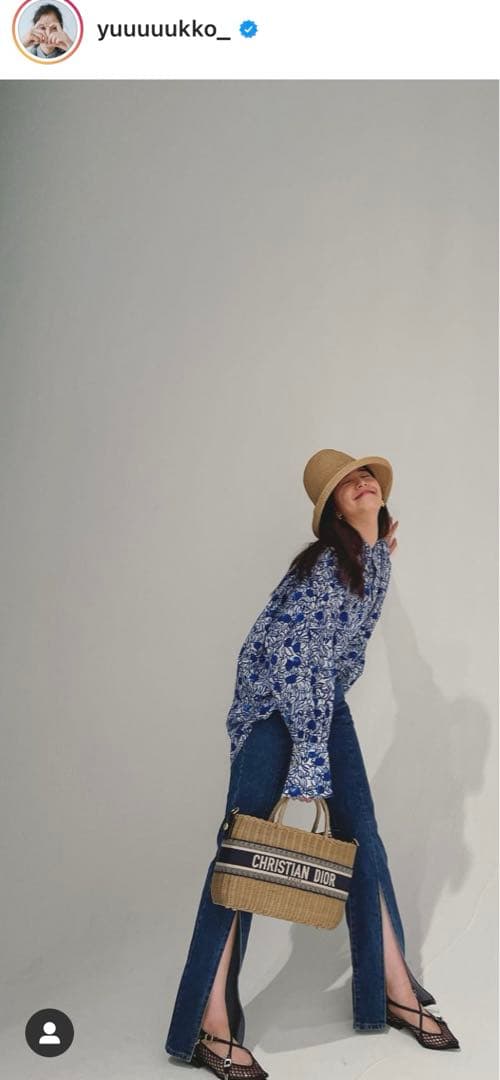 DIOR ディオール　ウィッカー　バスケットバッグ　オブリーク　カゴバッグ　大