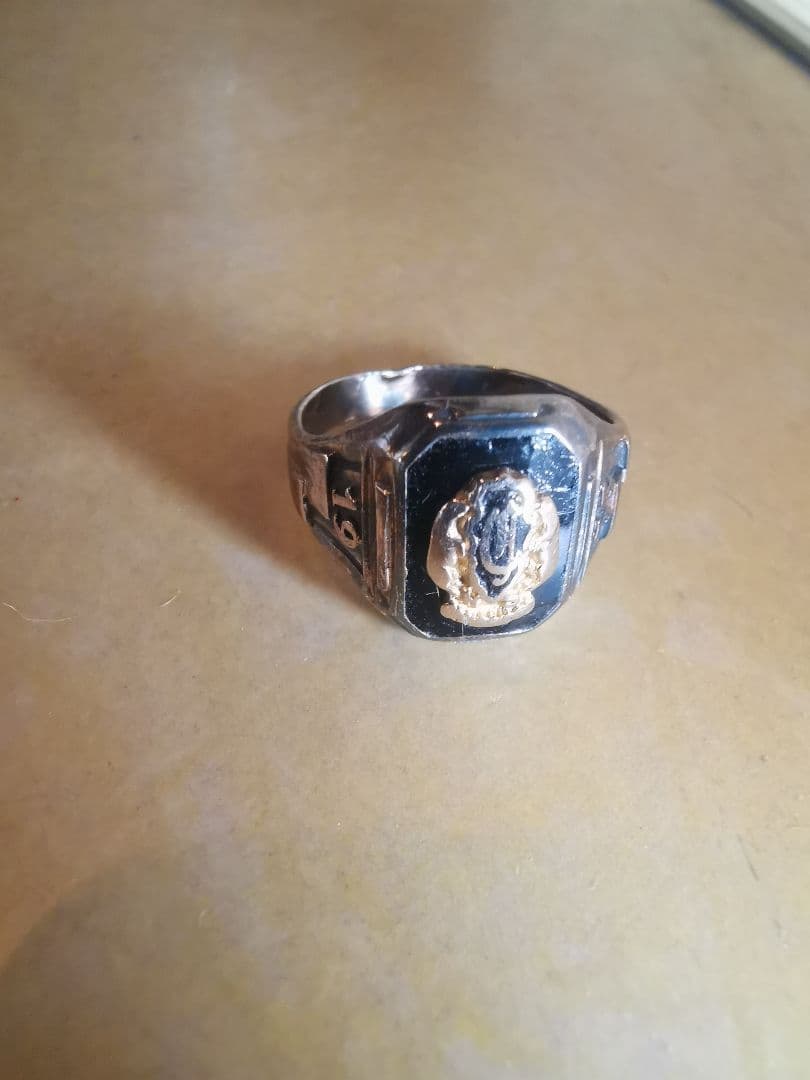 希少30sカレッジリングビンテージアンティークsupertoneアメリカ10K