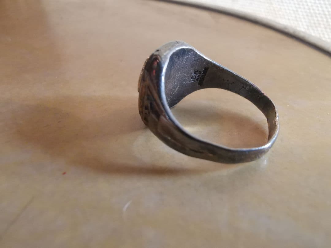 希少30sカレッジリングビンテージアンティークsupertoneアメリカ10K