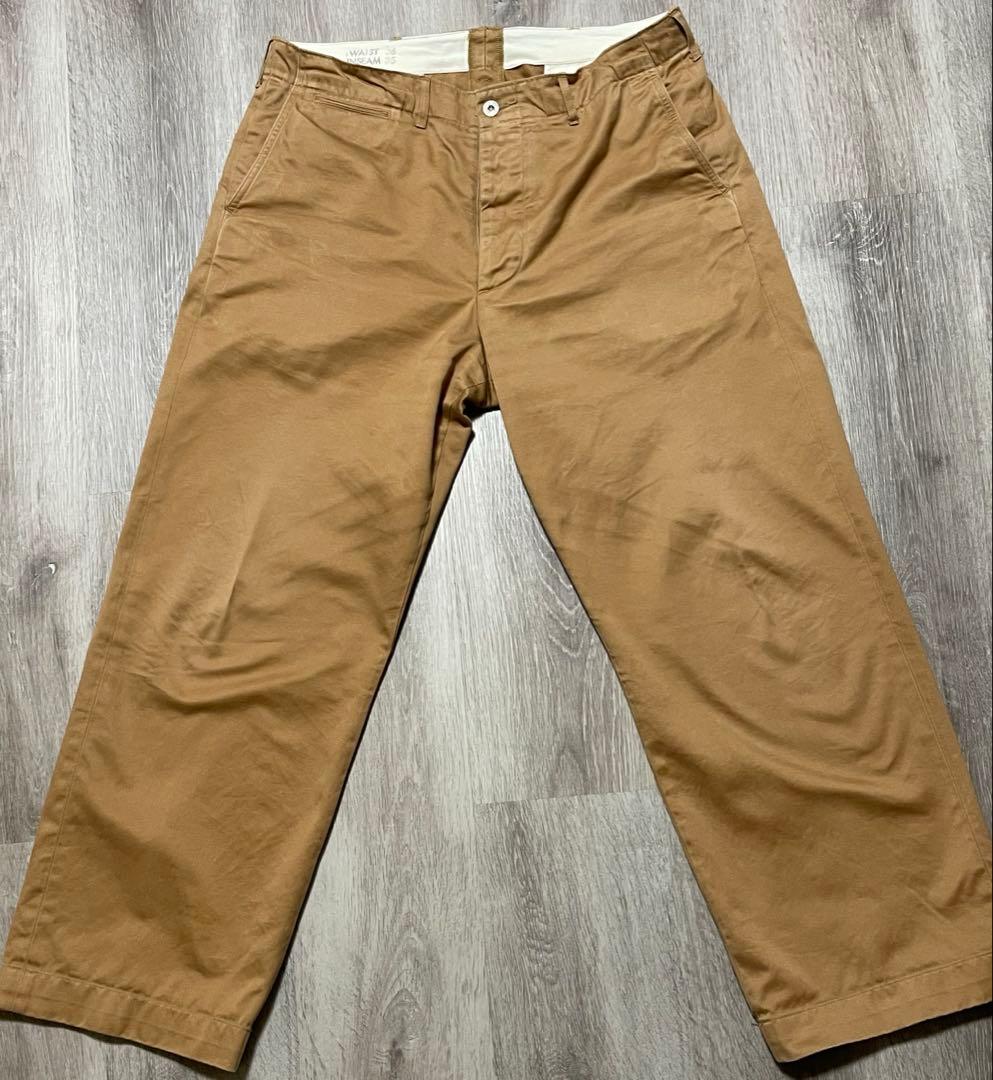 M43035バズリクソンズチノパン1945モデル W36 CAMEL キャメル