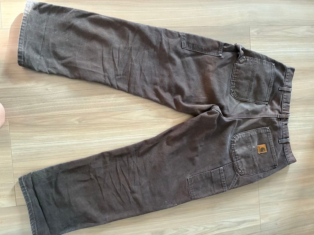 い*け様 カーハート　ダブルニー　ペインターパンツ　ブラウン　32-30