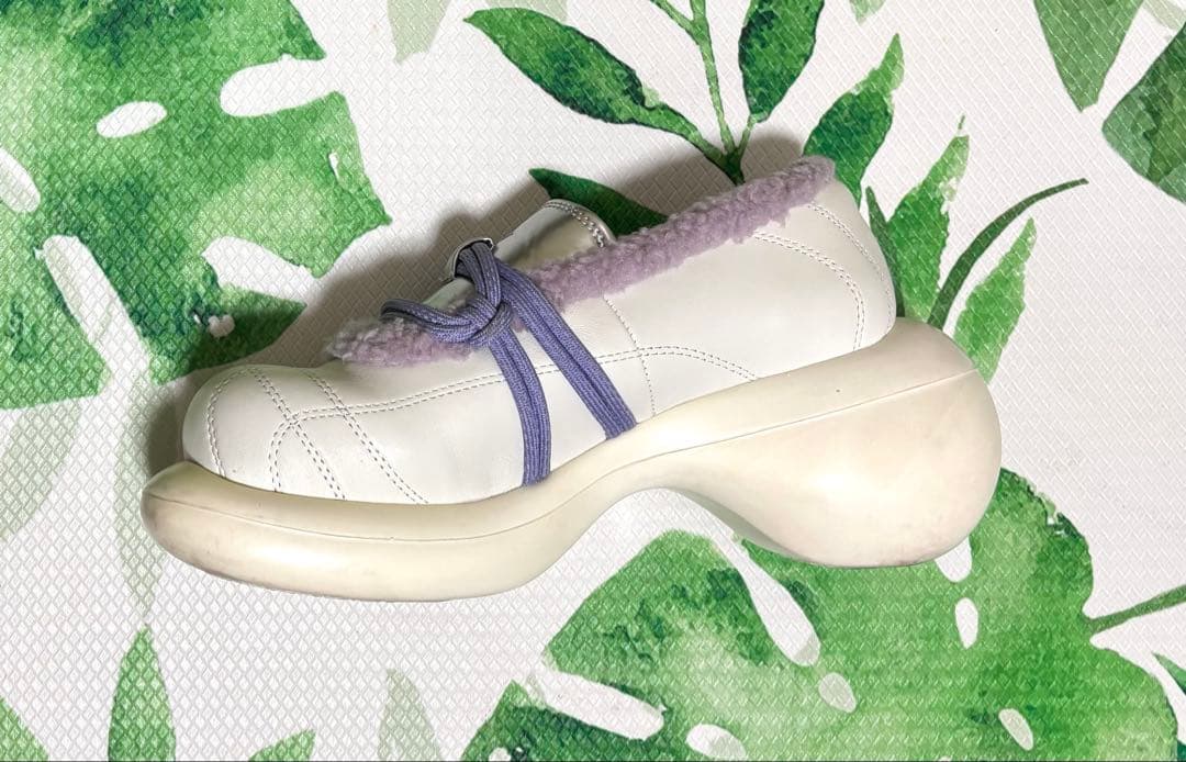 Grape 靴　シューズ　235cm　レア　白　紫　ホワイト　パープル