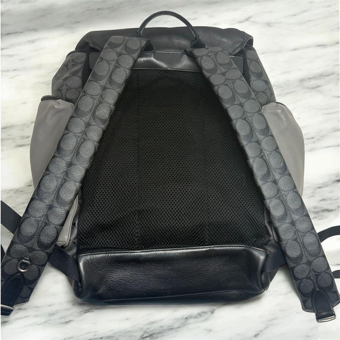 ✨️完売品✨️ コーチ リュック レンジャー シグネチャー レザー PVC ブラック