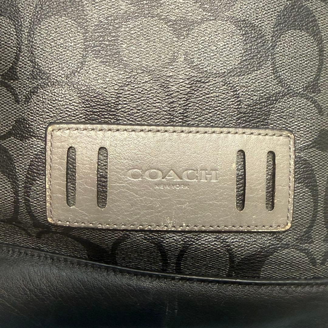✨️完売品✨️ コーチ リュック レンジャー シグネチャー レザー PVC ブラック