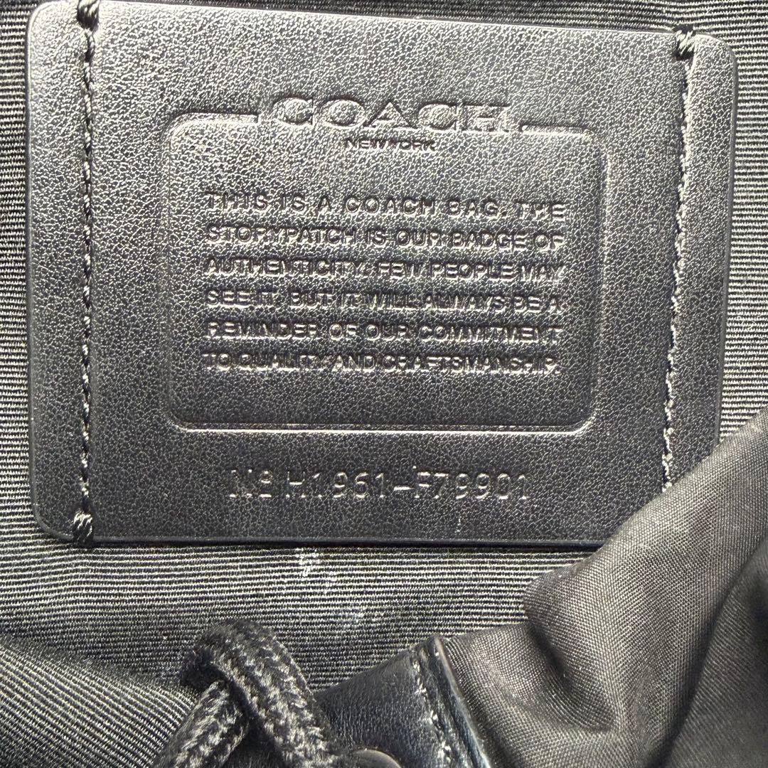 ✨️完売品✨️ コーチ リュック レンジャー シグネチャー レザー PVC ブラック