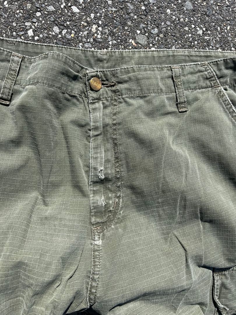 90s Carhartt 極太パンツ 36/32古着 オリーブ