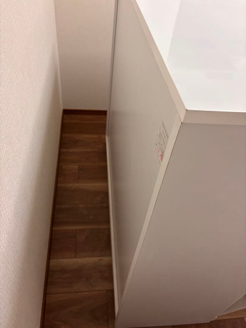 送料込み！【ゴミ箱＆食器棚】ホワイト収納キャビネット 引き出し・扉付き