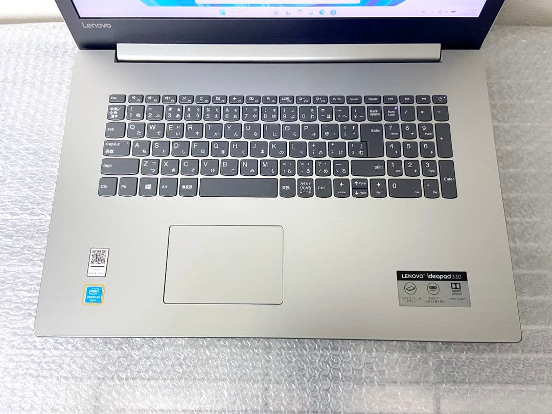 Win11 Lenovo ideapad330 SSD480GB 17.3大画面