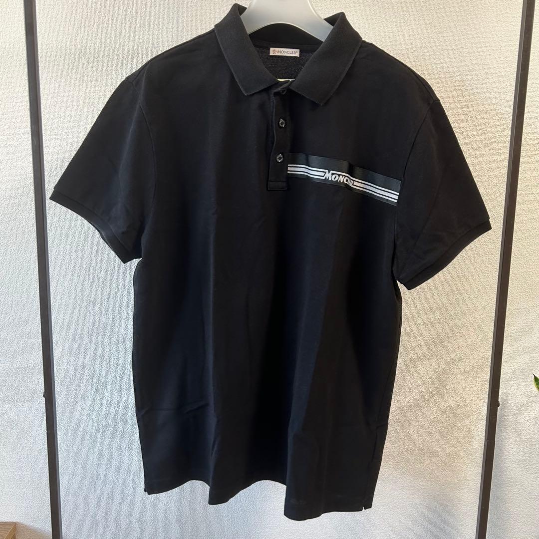 MONCLER MAGLIA POLO MANICA CORTA 黒 XL