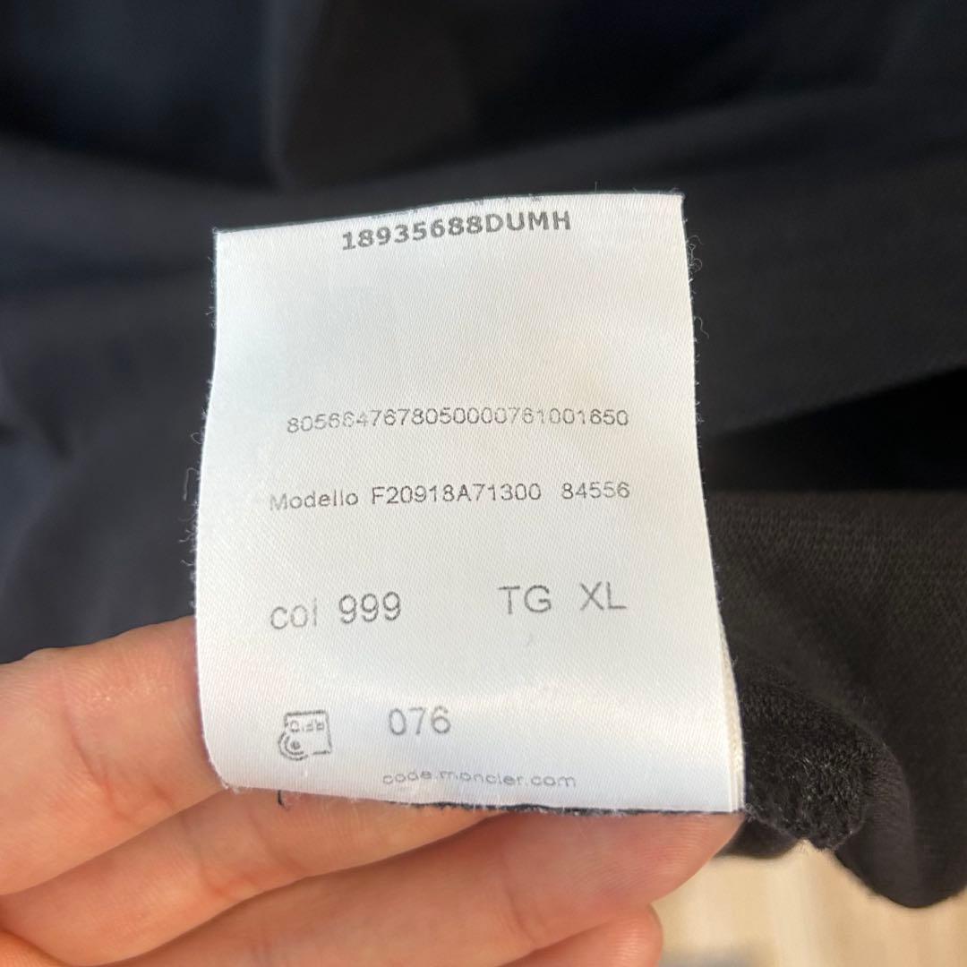 MONCLER MAGLIA POLO MANICA CORTA 黒 XL