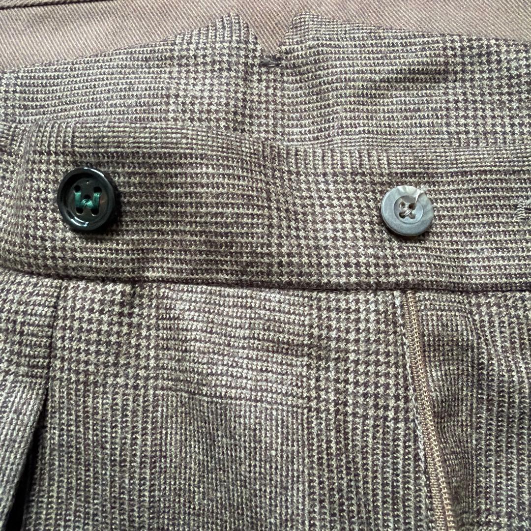 ベルウィッチ　スコッチ　グレンチェック　濃茶　ダークブラウン　44 (美品)