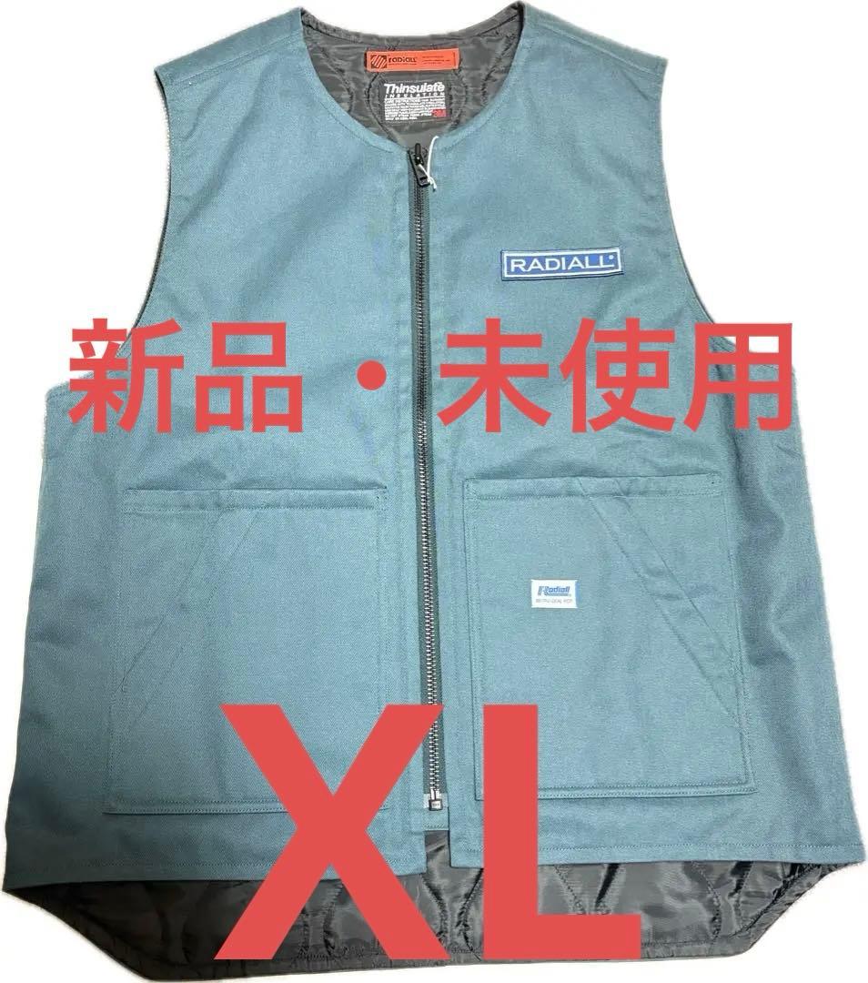 【新品】RADIALL ジップアップベスト　XL